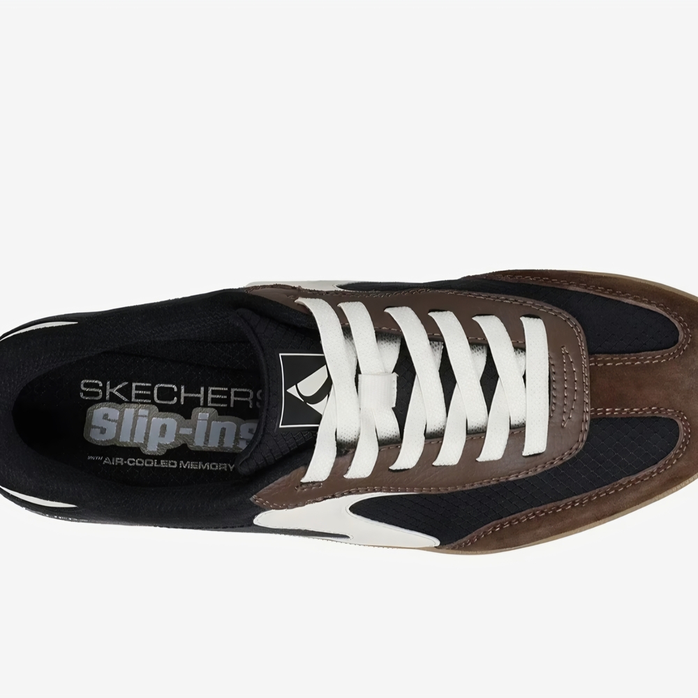Skechers Womens Brown and Black Slip-On Shoes